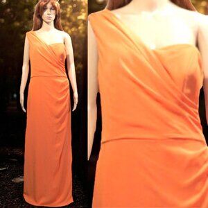 Clementine Orange Long Gown
